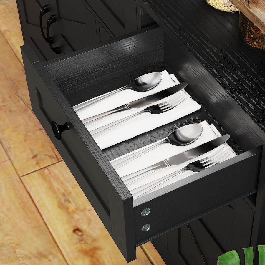 Image 997218_ALTMORE7.jpg, Product 997-218 / Price $249.99, HOMCOM Sideboard, Buffet Cabinet with 4 Barn Doors and 3 Drawers Black from HOMCOM on TSC.ca's Home & Garden department