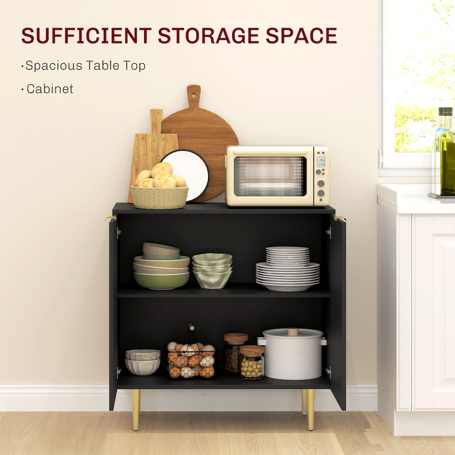 Image 997219_ALTMORE3.jpg, Product 997-219 / Price $139.99, HOMCOM Sideboard Buffet Cabinet with Adjustable Shelves, Black from HOMCOM on TSC.ca's Home & Garden department