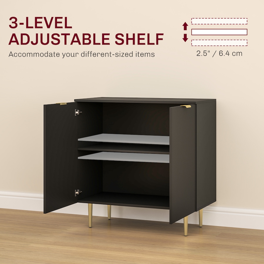 Image 997219_ALTMORE4.jpg, Product 997-219 / Price $139.99, HOMCOM Sideboard Buffet Cabinet with Adjustable Shelves, Black from HOMCOM on TSC.ca's Home & Garden department