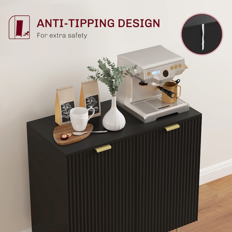 Image 997219_ALTMORE6.jpg, Product 997-219 / Price $139.99, HOMCOM Sideboard Buffet Cabinet with Adjustable Shelves, Black from HOMCOM on TSC.ca's Home & Garden department