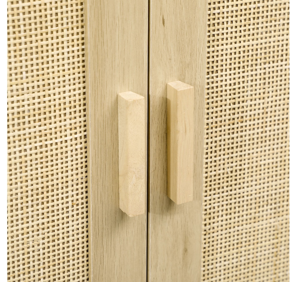 Image 997221_ALTMORE8.jpg, Product 997-221 / Price $124.99, HOMCOM Wood Sideboard Storage Cabinet w/ Rattan Doors, Adjustable Shelf from HOMCOM on TSC.ca's Home & Garden department