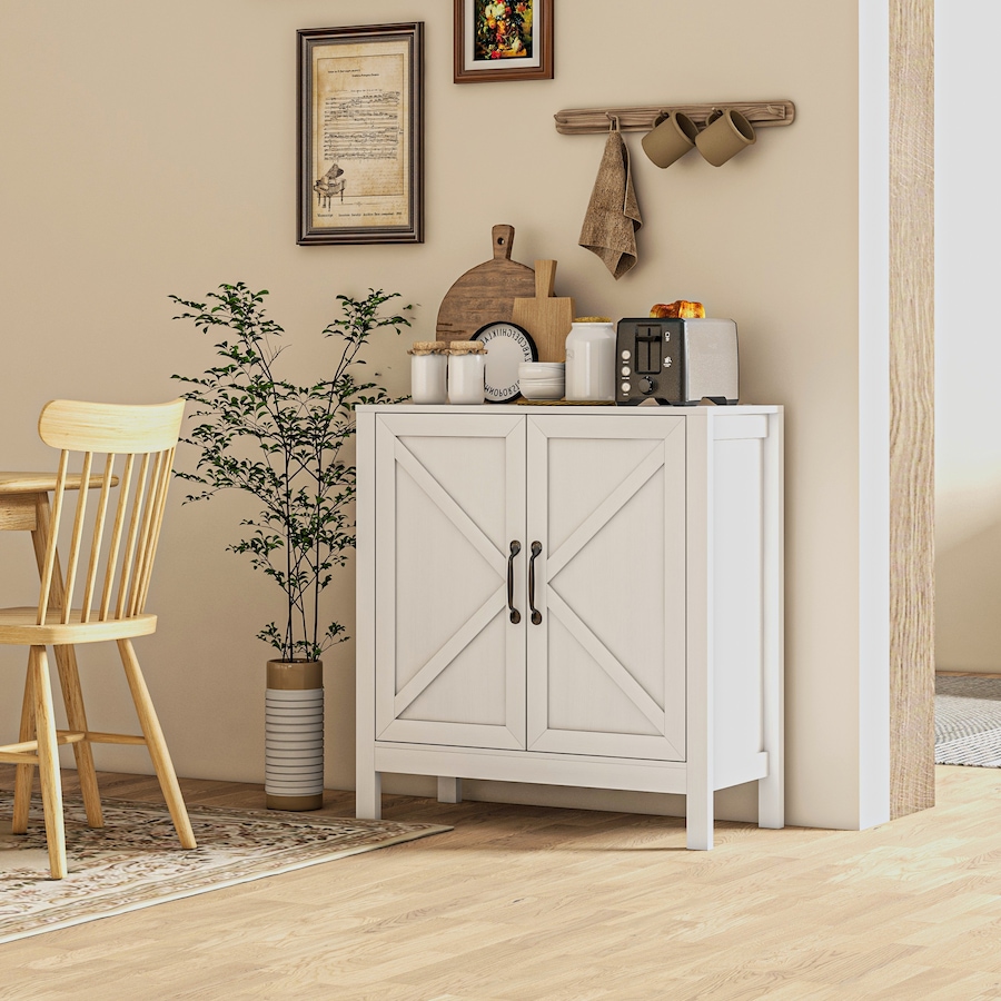 Image 997236_ALTMORE1.jpg, Product 997-236 / Price $124.99, HOMCOM Storage Cabinet, Buffet Sideboard with Adjustable Shelf, White from HOMCOM on TSC.ca's Home & Garden department