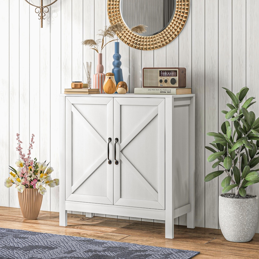 Image 997236_ALTMORE8.jpg, Product 997-236 / Price $124.99, HOMCOM Storage Cabinet, Buffet Sideboard with Adjustable Shelf, White from HOMCOM on TSC.ca's Home & Garden department