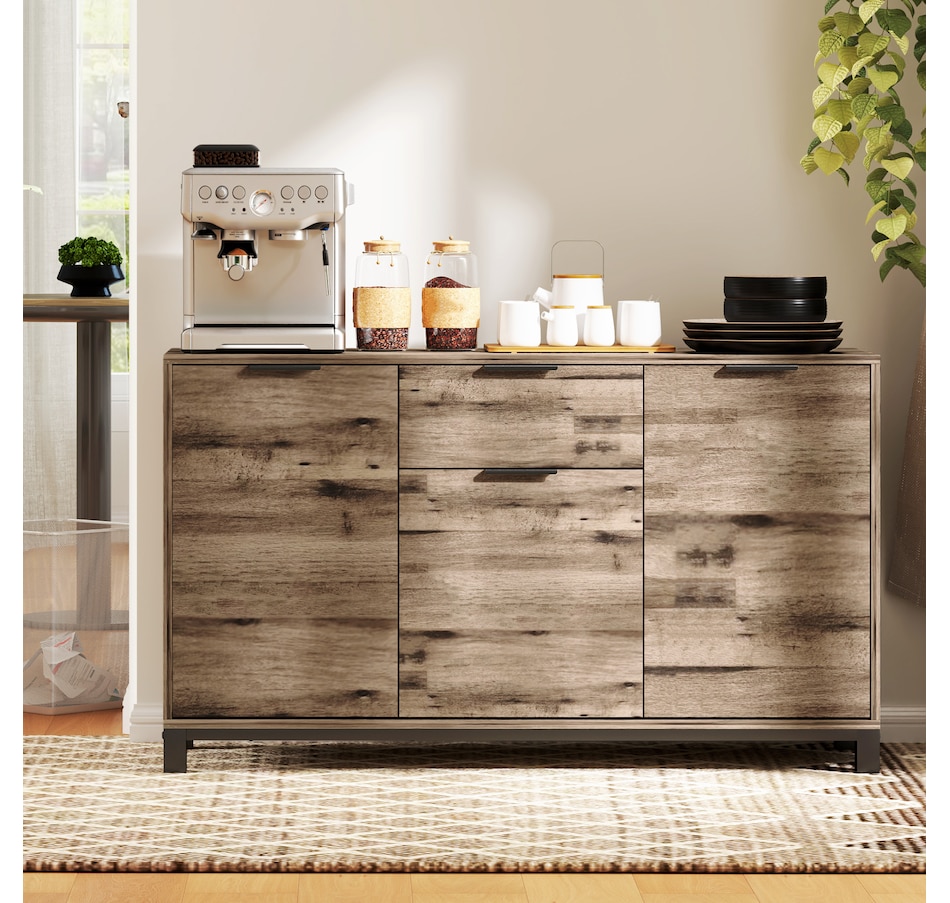 Image 997241_ALTMORE1.jpg, Product 997-241 / Price $134.99, HOMCOM Industrial Sideboard Buffet Cabinet with Storage Brown Wood Grain from HOMCOM on TSC.ca's Home & Garden department