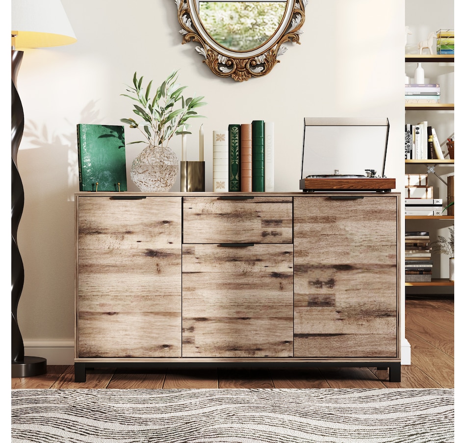Image 997241_ALTMORE7.jpg, Product 997-241 / Price $134.99, HOMCOM Industrial Sideboard Buffet Cabinet with Storage Brown Wood Grain from HOMCOM on TSC.ca's Home & Garden department