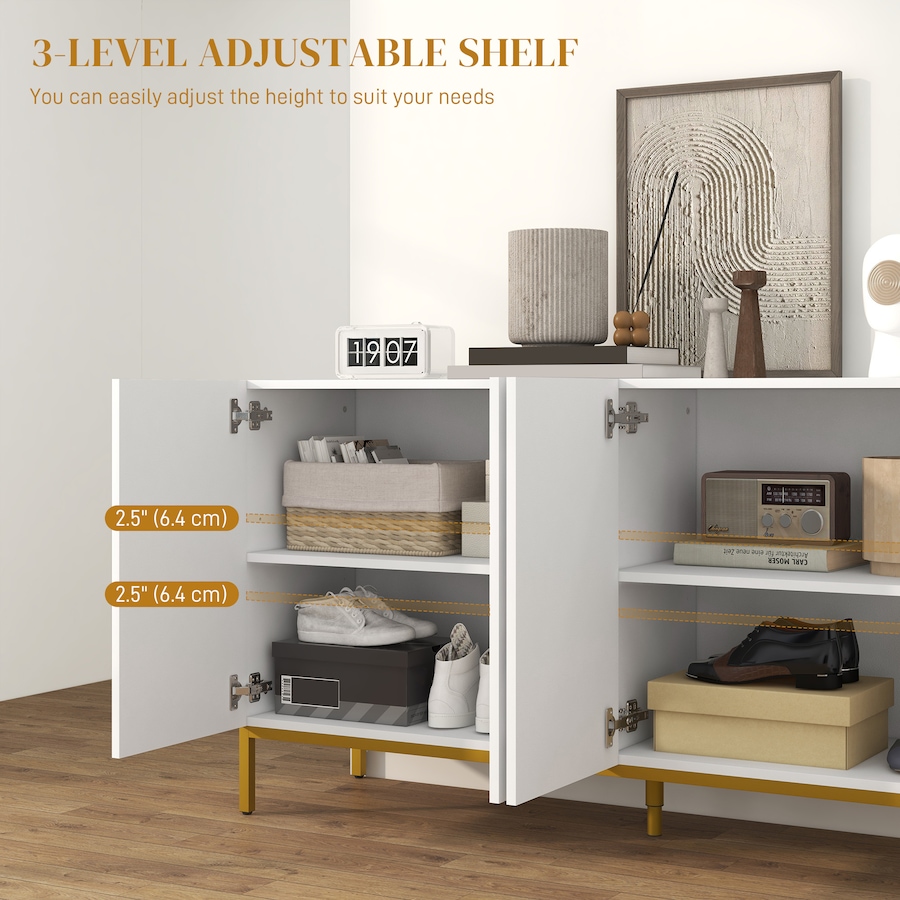 Image 997244_ALTMORE5.jpg, Product 997-244 / Price $225.80, HOMCOM Sideboard Buffet Cabinet with Adjustable Shelves, Soft-Close Doors from HOMCOM on TSC.ca's Home & Garden department