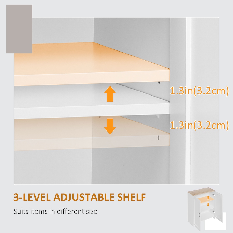 Image 997251_ALTMORE13.jpg, Product 997-251 / Price $114.99 - $124.99, HOMCOM Storage Cabinet with Double Doors and Adjustable Shelf from HOMCOM on TSC.ca's Home & Garden department