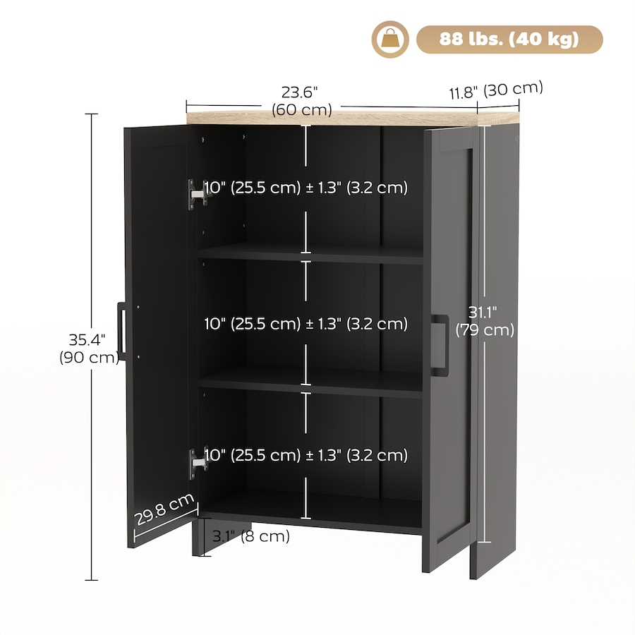 Image 997251_ALTMORE17.jpg, Product 997-251 / Price $114.99 - $124.99, HOMCOM Storage Cabinet with Double Doors and Adjustable Shelf from HOMCOM on TSC.ca's Home & Garden department