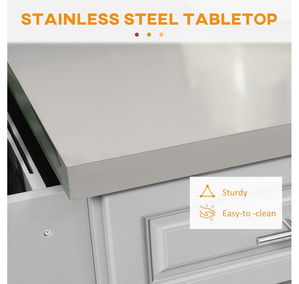 Image 997252_ALTMORE36.jpg, Product 997-252 / Price $329.99 - $419.99, HOMCOM Kitchen Island with Storage, Rolling Kitchen Cart with 2 Drawers from HOMCOM on TSC.ca's Home & Garden department