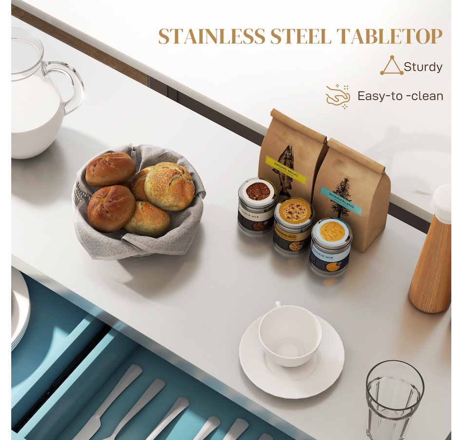 Image 997252_ALTMORE44.jpg, Product 997-252 / Price $329.99 - $419.99, HOMCOM Kitchen Island with Storage, Rolling Kitchen Cart with 2 Drawers from HOMCOM on TSC.ca's Home & Garden department