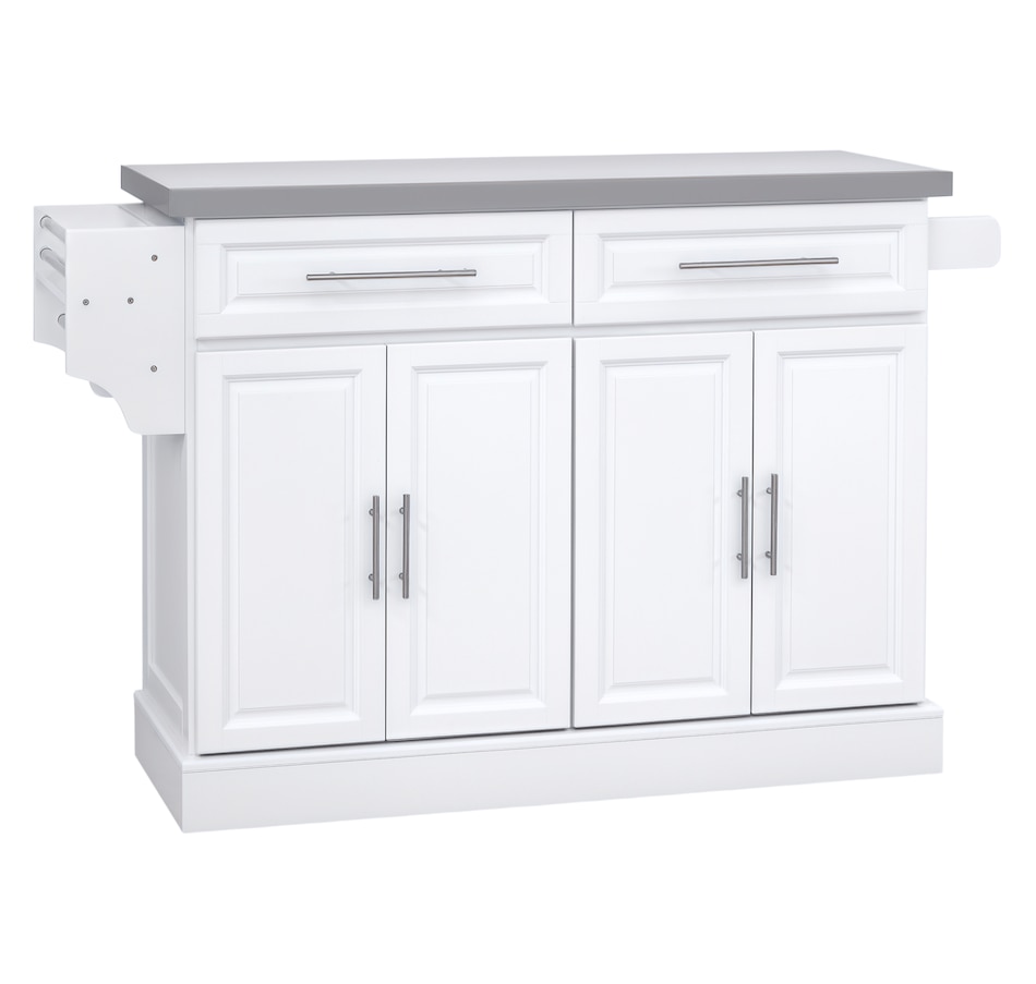 Image 997252_ST01.png, Product 997-252 / Price $329.99 - $419.99, HOMCOM Kitchen Island with Storage, Rolling Kitchen Cart with 2 Drawers from HOMCOM on TSC.ca's Home & Garden department