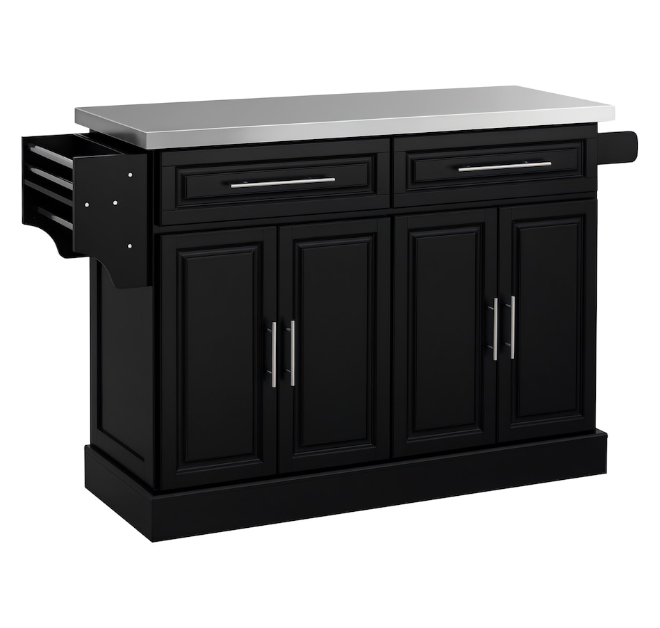 Image 997252_ST04.png, Product 997-252 / Price $329.99 - $419.99, HOMCOM Kitchen Island with Storage, Rolling Kitchen Cart with 2 Drawers from HOMCOM on TSC.ca's Home & Garden department