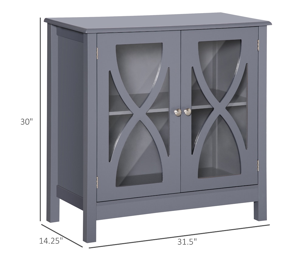 Image 997253_ALTMORE10.jpg, Product 997-253 / Price $109.99 - $134.99, HOMCOM Kitchen Sideboard, Glass Door Buffet Cabinet with Adjustable Shelf from HOMCOM on TSC.ca's Home & Garden department