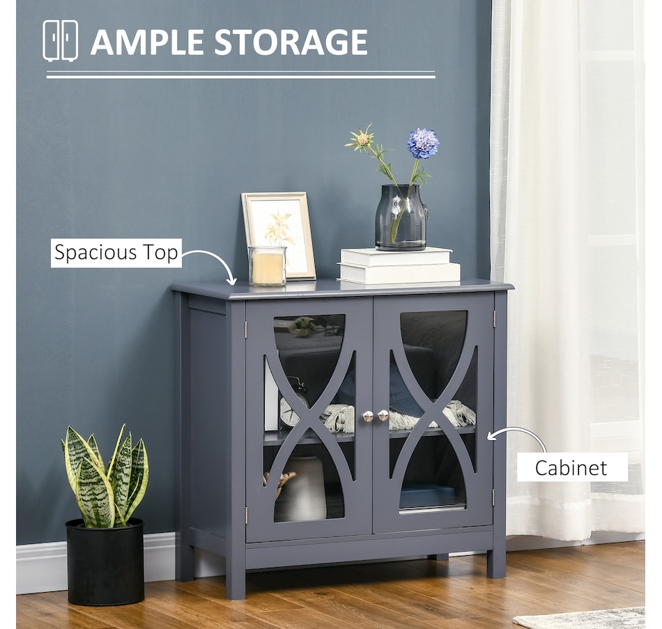 Image 997253_ALTMORE11.jpg, Product 997-253 / Price $109.99 - $134.99, HOMCOM Kitchen Sideboard, Glass Door Buffet Cabinet with Adjustable Shelf from HOMCOM on TSC.ca's Home & Garden department