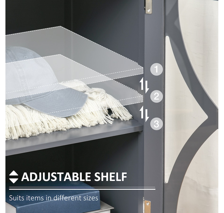 Image 997253_ALTMORE13.jpg, Product 997-253 / Price $109.99 - $134.99, HOMCOM Kitchen Sideboard, Glass Door Buffet Cabinet with Adjustable Shelf from HOMCOM on TSC.ca's Home & Garden department