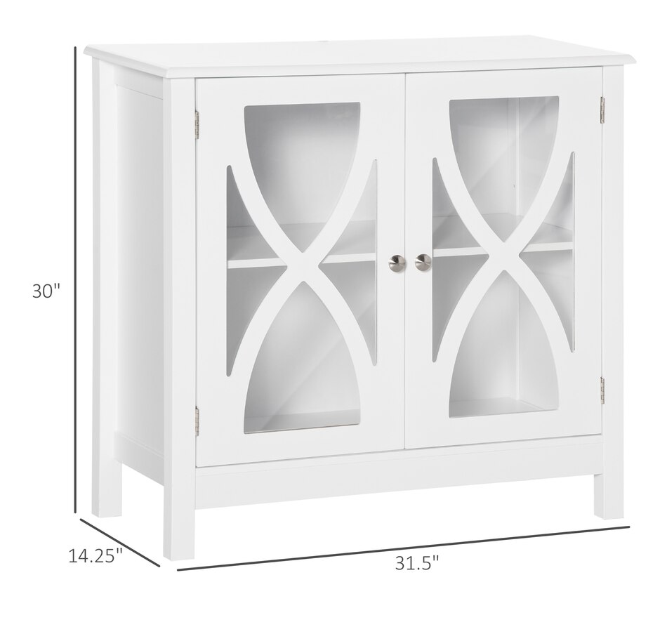 Image 997253_ALTMORE2.jpg, Product 997-253 / Price $109.99 - $134.99, HOMCOM Kitchen Sideboard, Glass Door Buffet Cabinet with Adjustable Shelf from HOMCOM on TSC.ca's Home & Garden department