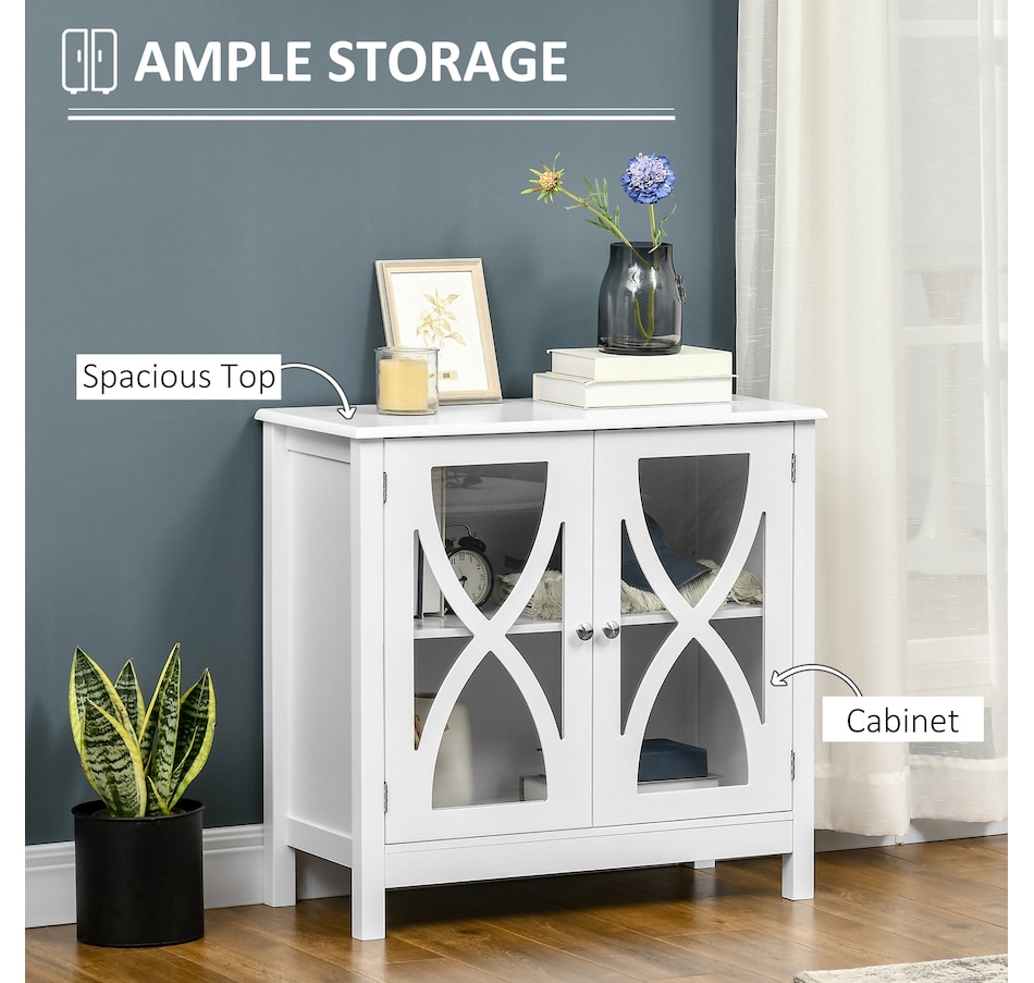 Image 997253_ALTMORE3.jpg, Product 997-253 / Price $109.99 - $134.99, HOMCOM Kitchen Sideboard, Glass Door Buffet Cabinet with Adjustable Shelf from HOMCOM on TSC.ca's Home & Garden department