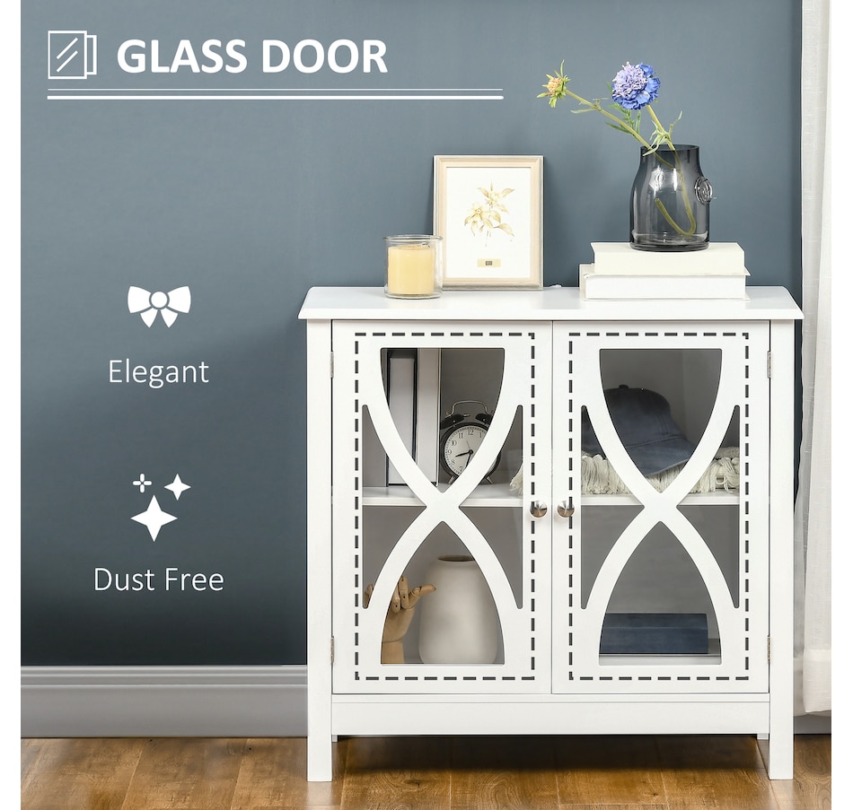 Image 997253_ALTMORE4.jpg, Product 997-253 / Price $109.99 - $134.99, HOMCOM Kitchen Sideboard, Glass Door Buffet Cabinet with Adjustable Shelf from HOMCOM on TSC.ca's Home & Garden department