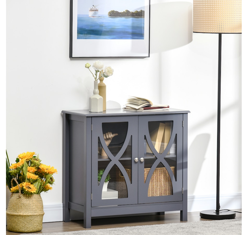 Image 997253_ALTMORE9.jpg, Product 997-253 / Price $109.99 - $134.99, HOMCOM Kitchen Sideboard, Glass Door Buffet Cabinet with Adjustable Shelf from HOMCOM on TSC.ca's Home & Garden department