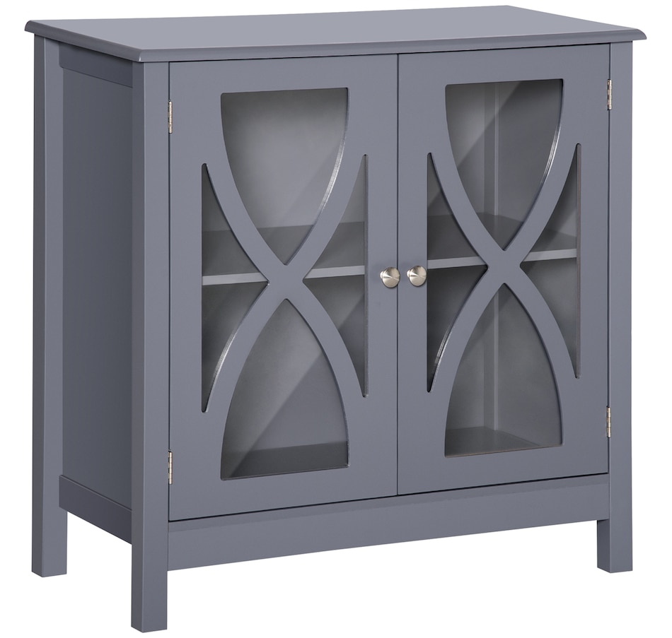 Image 997253_ST02.jpg, Product 997-253 / Price $109.99 - $134.99, HOMCOM Kitchen Sideboard, Glass Door Buffet Cabinet with Adjustable Shelf from HOMCOM on TSC.ca's Home & Garden department