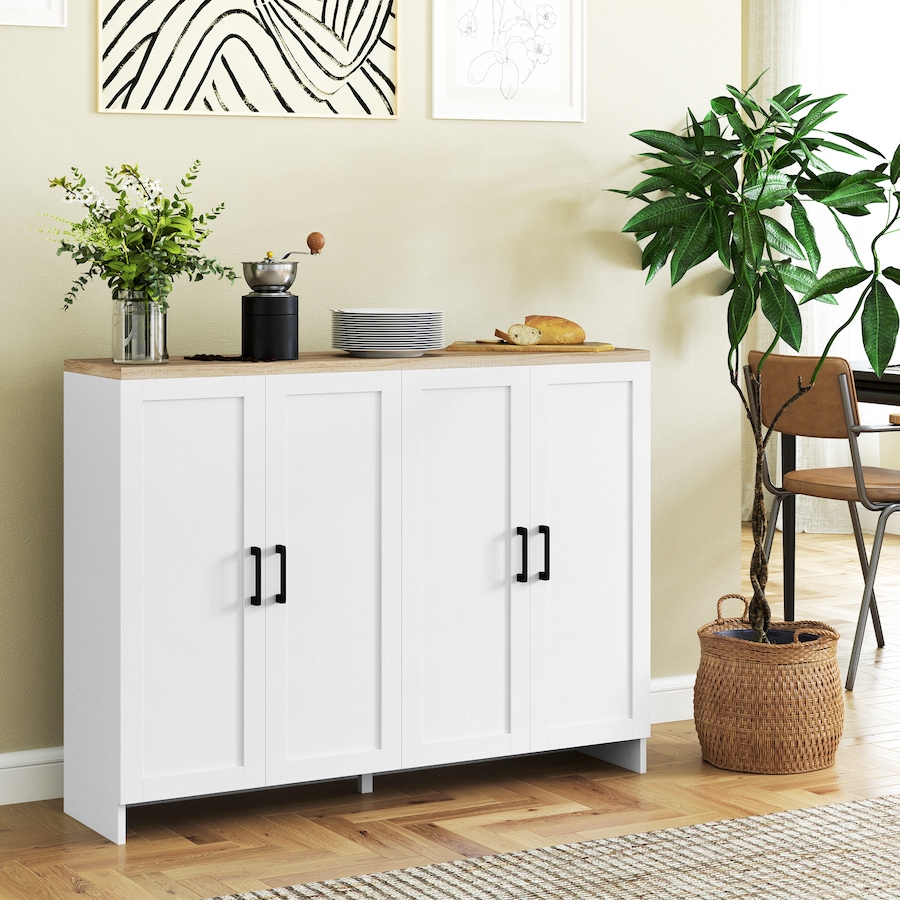Image 997254_ALTMORE1.jpg, Product 997-254 / Price $189.14 - $203.69, HOMCOM Modern Sideboard Buffet Cabinet with Adjustable Shelves White from HOMCOM on TSC.ca's Home & Garden department