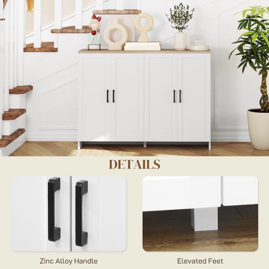 Image 997254_ALTMORE5.jpg, Product 997-254 / Price $189.14 - $203.69, HOMCOM Modern Sideboard Buffet Cabinet with Adjustable Shelves White from HOMCOM on TSC.ca's Home & Garden department