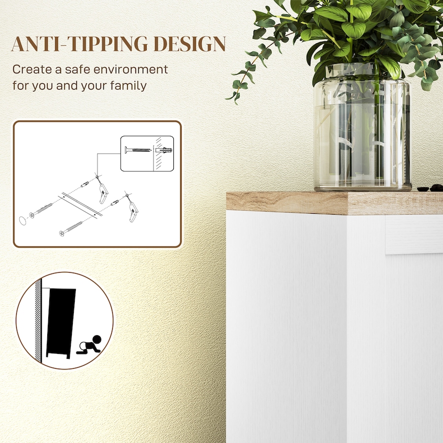 Image 997254_ALTMORE6.jpg, Product 997-254 / Price $189.14 - $203.69, HOMCOM Modern Sideboard Buffet Cabinet with Adjustable Shelves White from HOMCOM on TSC.ca's Home & Garden department