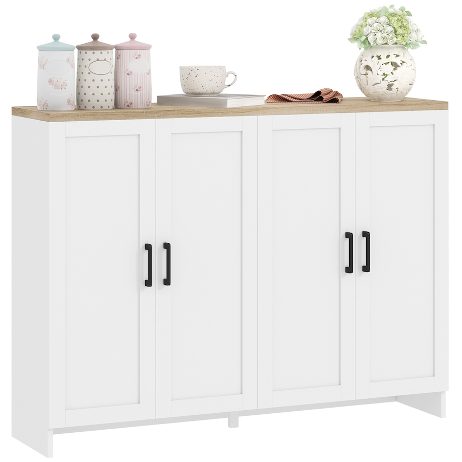 Image 997254_ST01.jpg, Product 997-254 / Price $189.14 - $203.69, HOMCOM Modern Sideboard Buffet Cabinet with Adjustable Shelves White from HOMCOM on TSC.ca's Home & Garden department