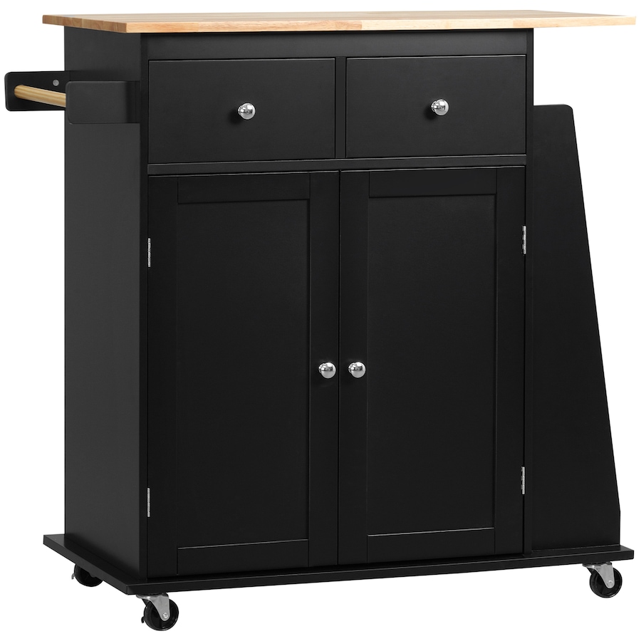 Image 997255_ST02.jpg, Product 997-255 / Price $149.99, HOMCOM Rolling Kitchen Island, Kitchen Cart with Rubberwood Top, Spice Rack from HOMCOM on TSC.ca's Home & Garden department
