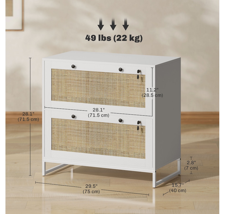 Image 997259_ALTMORE2.jpg, Product 997-259 / Price $189.99, Vinsetto Filing Cabinet for Letters, A4, Legal Size Papers, White from Vinsetto on TSC.ca's Home & Garden department