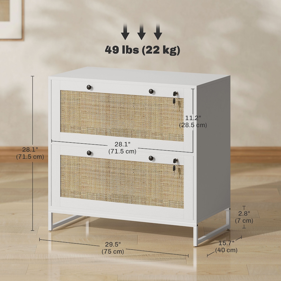 Image 997259_ALTMORE2.jpg, Product 997-259 / Price $179.99, Vinsetto Filing Cabinet for Letters, A4, Legal Size Papers, White from Vinsetto on TSC.ca's Home & Garden department