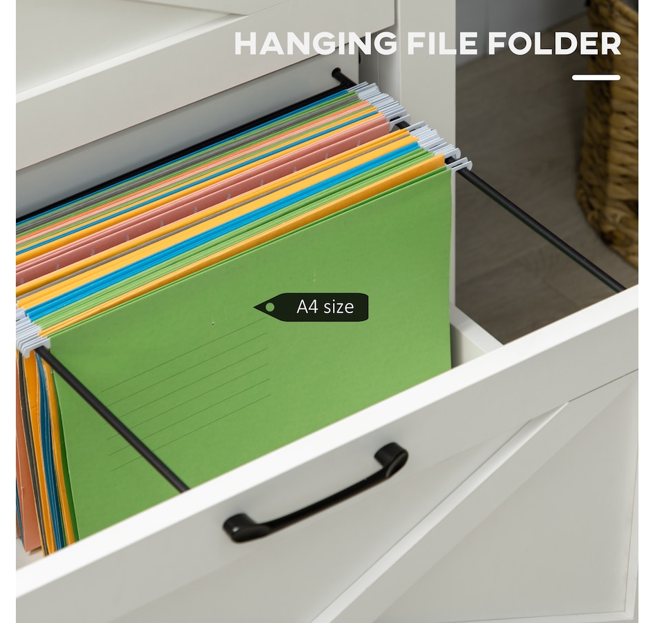 Image 997261_ALTMORE4.jpg, Product 997-261 / Price $134.99, Vinsetto Mobile Filing Cabinet on Wheels with Hanging Bars for A4 Size from Vinsetto on TSC.ca's Home & Garden department