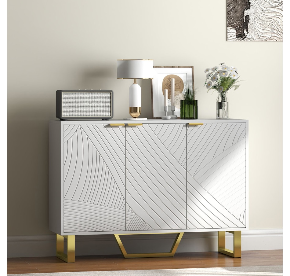 Image 997265_ALTMORE16.jpg, Product 997-265 / Price $174.99 - $259.99, HOMCOM Sideboard with Adjustable Shelves, Modern Buffet Cabinet, White from HOMCOM on TSC.ca's Home & Garden department