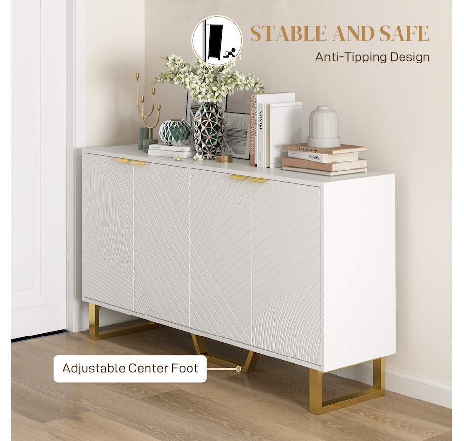 Image 997265_ALTMORE7.jpg, Product 997-265 / Price $174.99 - $259.99, HOMCOM Sideboard with Adjustable Shelves, Modern Buffet Cabinet, White from HOMCOM on TSC.ca's Home & Garden department