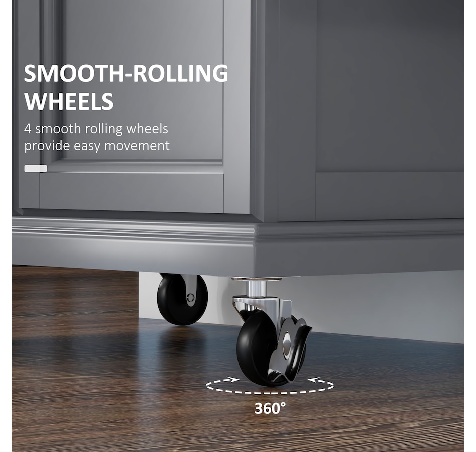 Image 997267_ALTMORE20.jpg, Product 997-267 / Price $184.99 - $209.99, HOMCOM Kitchen Island, Rolling Kitchen Cart with Stainless Steel Top from HOMCOM on TSC.ca's Home & Garden department