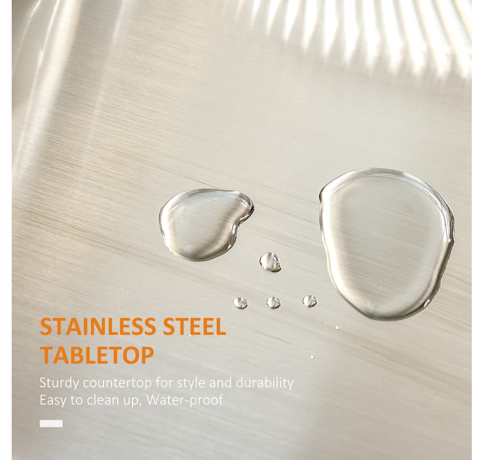 Image 997267_ALTMORE4.jpg, Product 997-267 / Price $184.99 - $209.99, HOMCOM Kitchen Island, Rolling Kitchen Cart with Stainless Steel Top from HOMCOM on TSC.ca's Home & Garden department