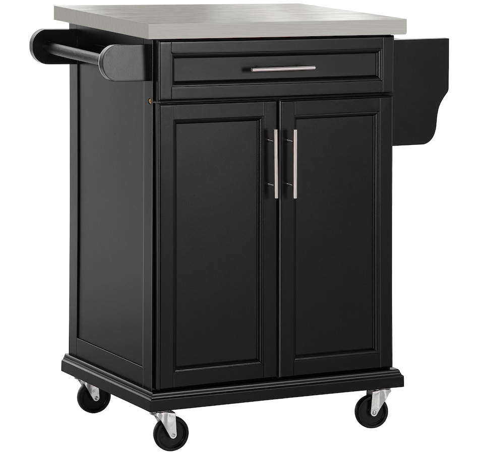 Image 997267_ST02.jpg, Product 997-267 / Price $184.99 - $209.99, HOMCOM Kitchen Island, Rolling Kitchen Cart with Stainless Steel Top from HOMCOM on TSC.ca's Home & Garden department