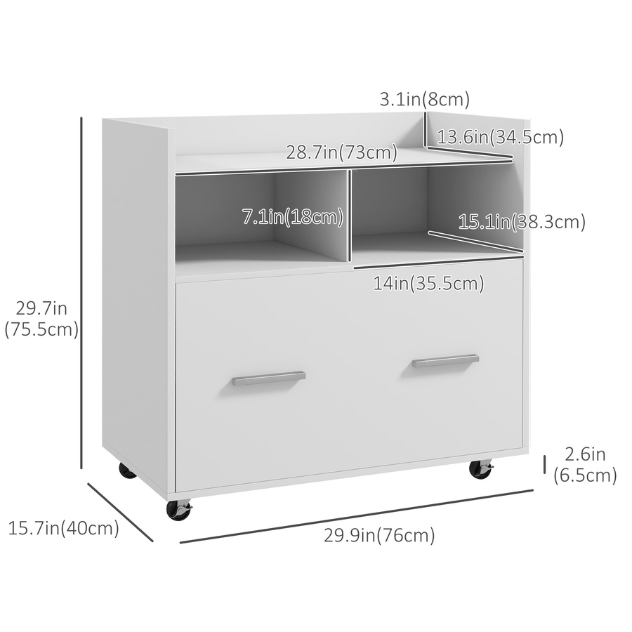 Image 997268_ALTMORE2.jpg, Product 997-268 / Price $144.99, Vinsetto Mobile Filing Cabinet with Hanging Bar for Letter A4 Legal Size from Vinsetto on TSC.ca's Home & Garden department