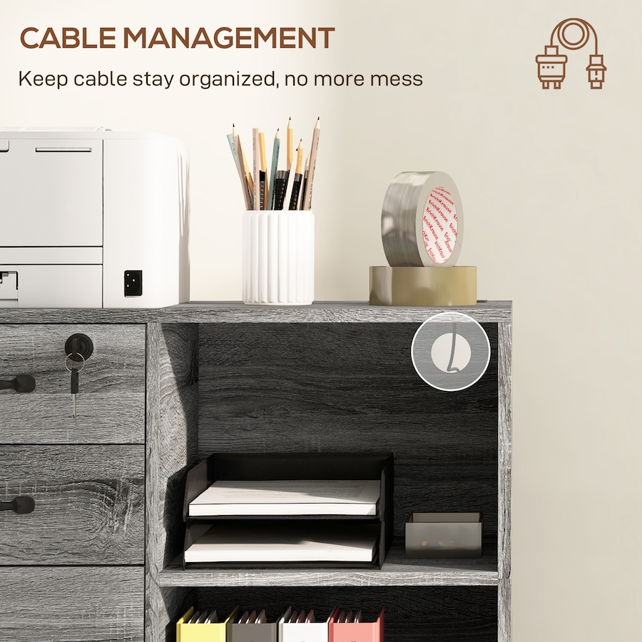 Image 997270_ALTMORE15.jpg, Product 997-270 / Price $139.99, HOMCOM 3 Drawer Mobile File Cabinet with Charging Station USB Ports Wheels from HOMCOM on TSC.ca's Home & Garden department