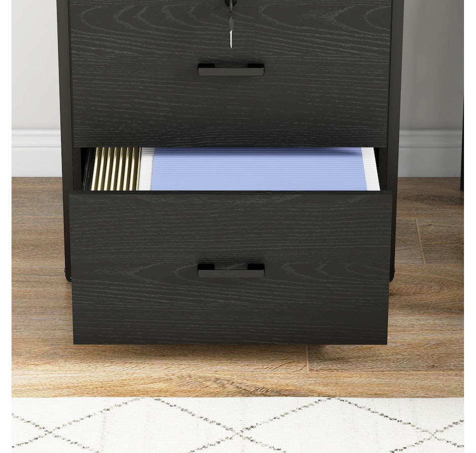 Image 997273_ALTMORE7.jpg, Product 997-273 / Price $154.99, Vinsetto 2 Drawer File Cabinet, Lockable Adjustable Hanging Bar, Black from Vinsetto on TSC.ca's Home & Garden department