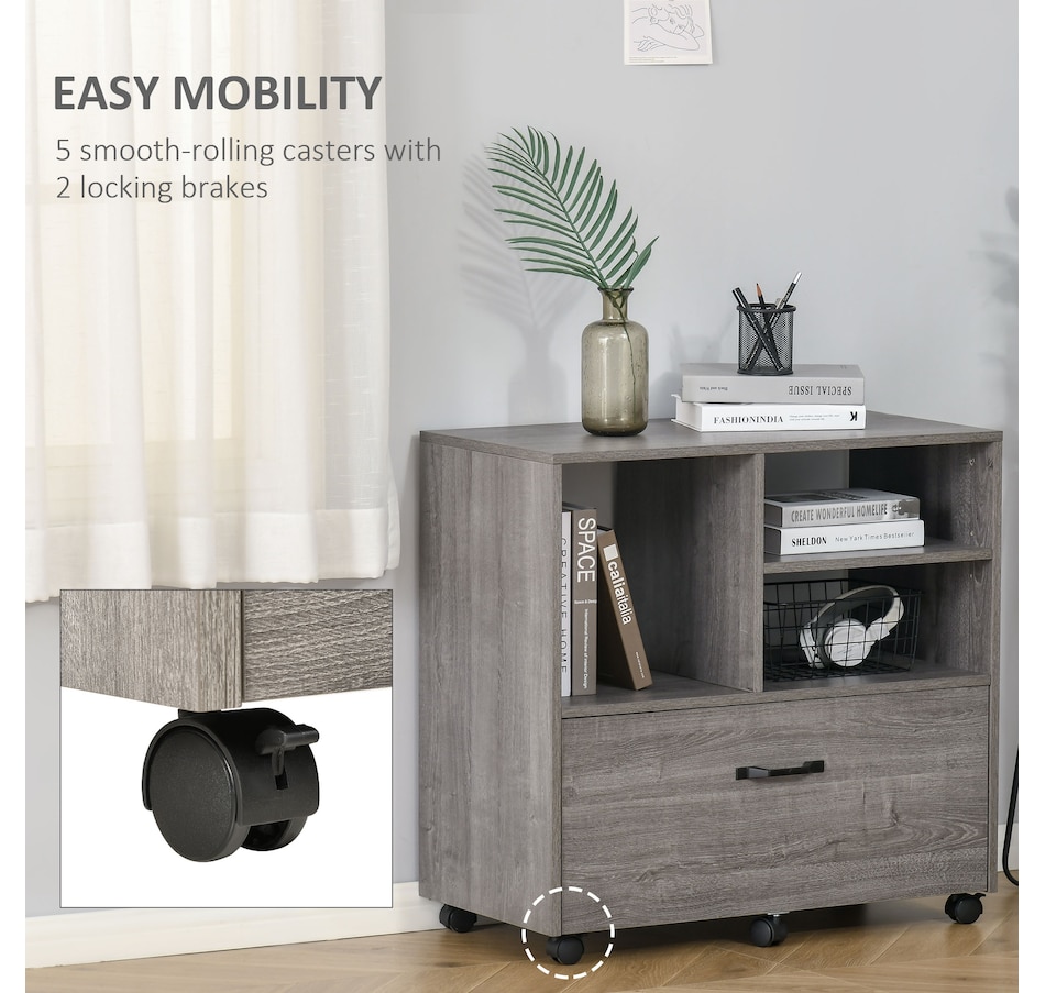 Image 997276_ALTMORE6.jpg, Product 997-276 / Price $116.99, Vinsetto Mobile Lateral File Cabinet w/ Drawer for Letter Legal, Grey from Vinsetto on TSC.ca's Home & Garden department