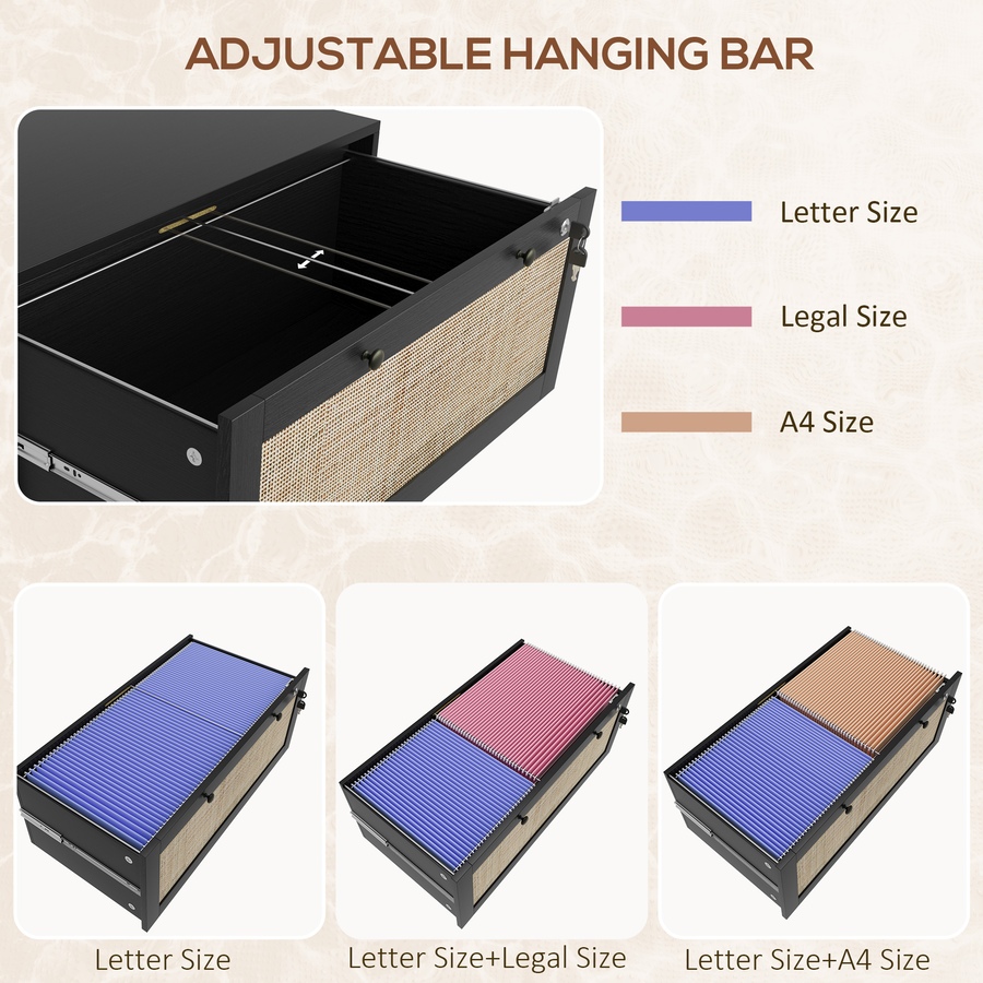 Image 997281_ALTMORE12.jpg, Product 997-281 / Price $154.99 - $159.99, Vinsetto Filing Cabinet for Letters, A4, Legal Size Papers from Vinsetto on TSC.ca's Home & Garden department