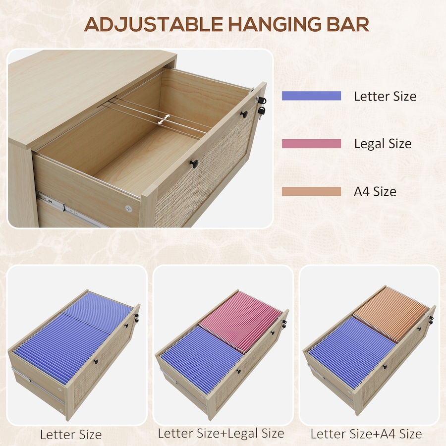 Image 997281_ALTMORE4.jpg, Product 997-281 / Price $154.99 - $159.99, Vinsetto Filing Cabinet for Letters, A4, Legal Size Papers from Vinsetto on TSC.ca's Home & Garden department