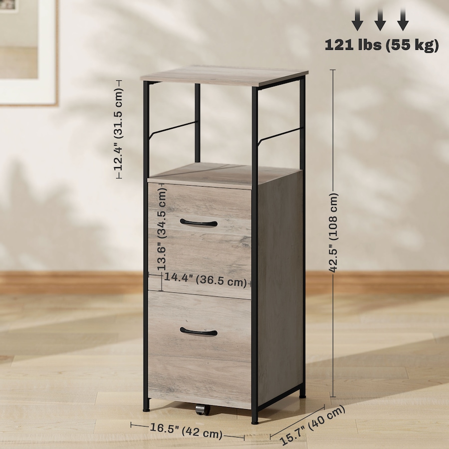 Image 997283_ALTMORE2.jpg, Product 997-283 / Price $99.99 - $109.99, Vinsetto Vertical Filing Cabinet with Hanging Bars for Letter and A4 Size from Vinsetto on TSC.ca's Home & Garden department