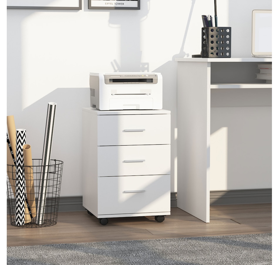 Image 997284_ALTMORE1.jpg, Product 997-284 / Price $109.99, Vinsetto 3 Drawer File Cabinet with Lock and Wheels from Vinsetto on TSC.ca's Home & Garden department