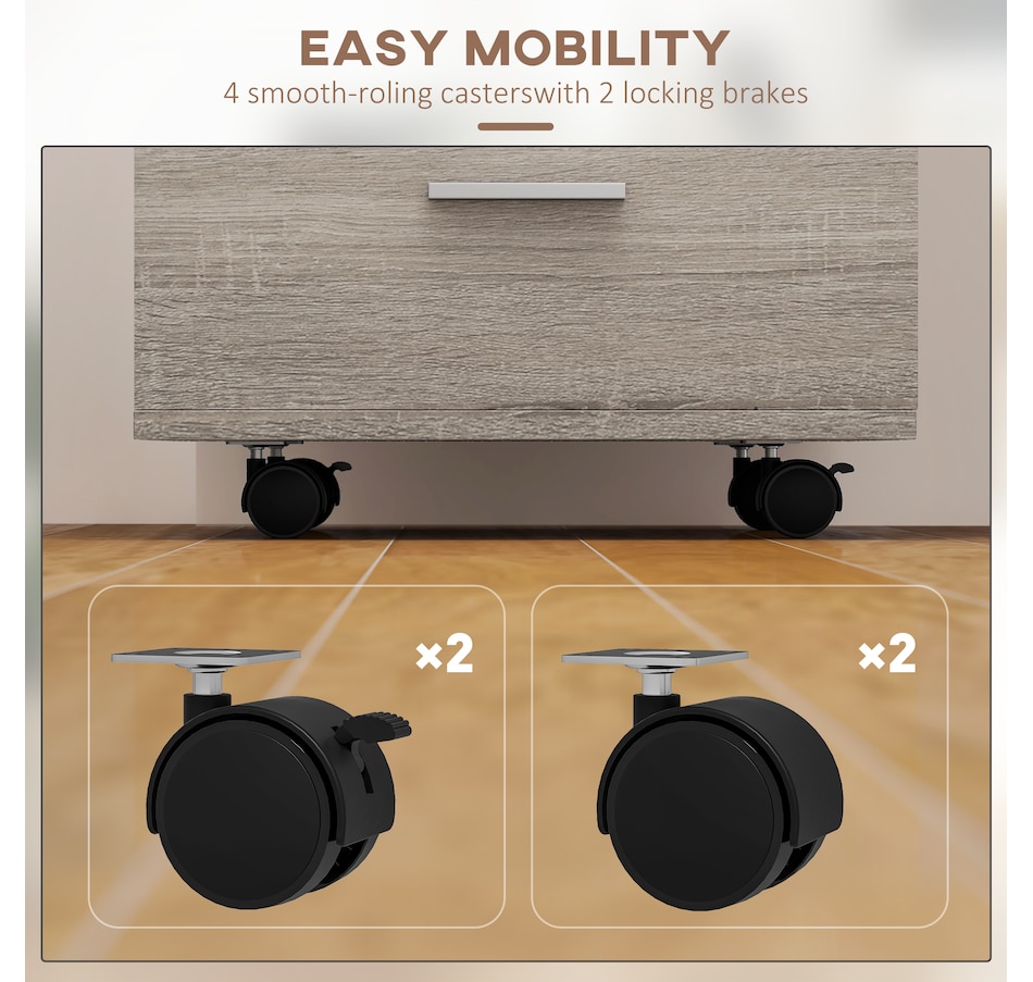 Image 997284_ALTMORE14.jpg, Product 997-284 / Price $109.99, Vinsetto 3 Drawer File Cabinet with Lock and Wheels from Vinsetto on TSC.ca's Home & Garden department