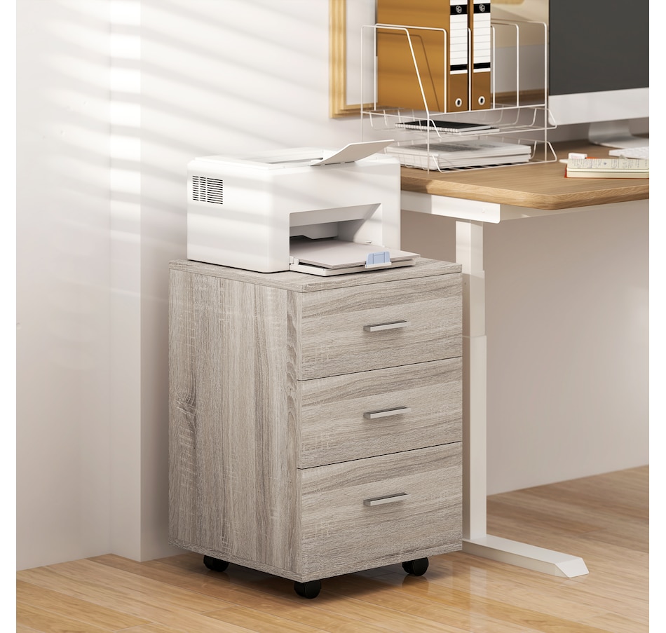 Image 997284_ALTMORE16.jpg, Product 997-284 / Price $109.99, Vinsetto 3 Drawer File Cabinet with Lock and Wheels from Vinsetto on TSC.ca's Home & Garden department