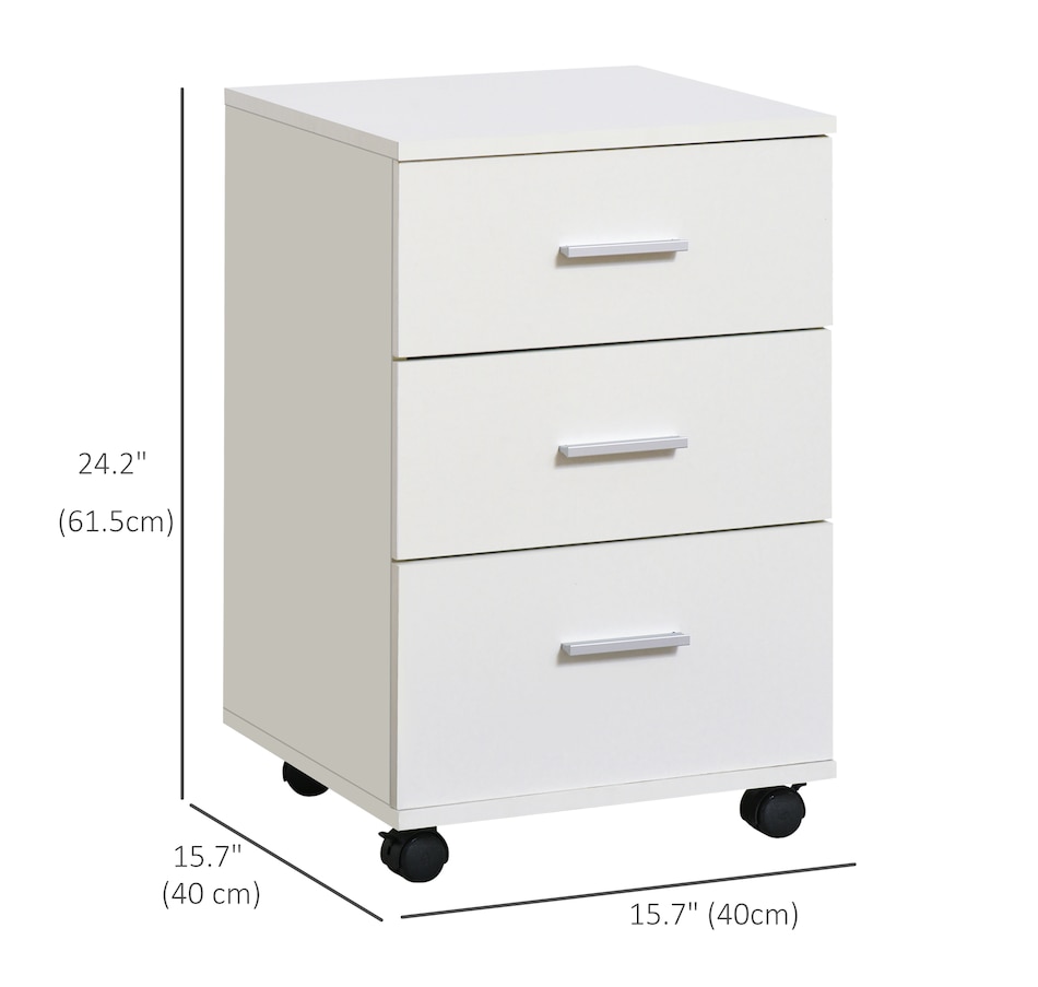 Image 997284_ALTMORE2.jpg, Product 997-284 / Price $109.99, Vinsetto 3 Drawer File Cabinet with Lock and Wheels from Vinsetto on TSC.ca's Home & Garden department