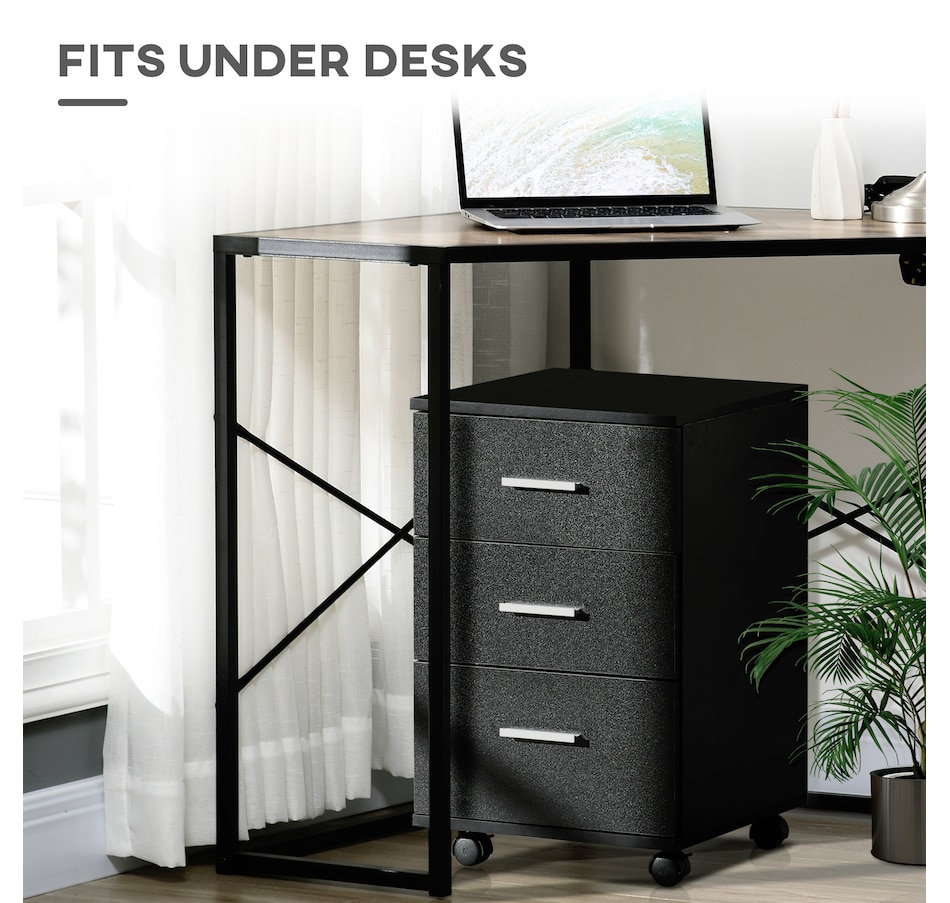 Image 997284_ALTMORE20.jpg, Product 997-284 / Price $109.99, Vinsetto 3 Drawer File Cabinet with Lock and Wheels from Vinsetto on TSC.ca's Home & Garden department