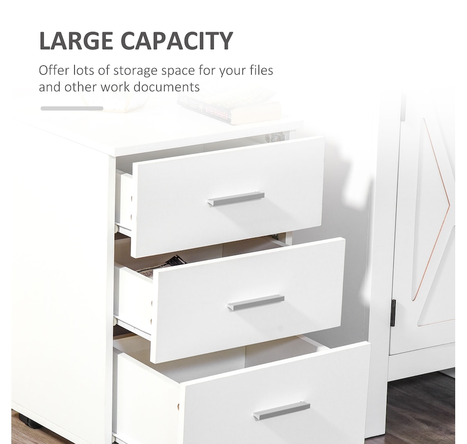 Image 997284_ALTMORE5.jpg, Product 997-284 / Price $109.99, Vinsetto 3 Drawer File Cabinet with Lock and Wheels from Vinsetto on TSC.ca's Home & Garden department